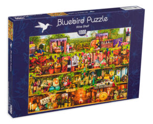 Пъзел Bluebird от 1000 части - Рафт за вино, Ейми Стюарт