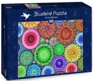 Пъзел Bluebird от 1000 части - Фигури на прозореца