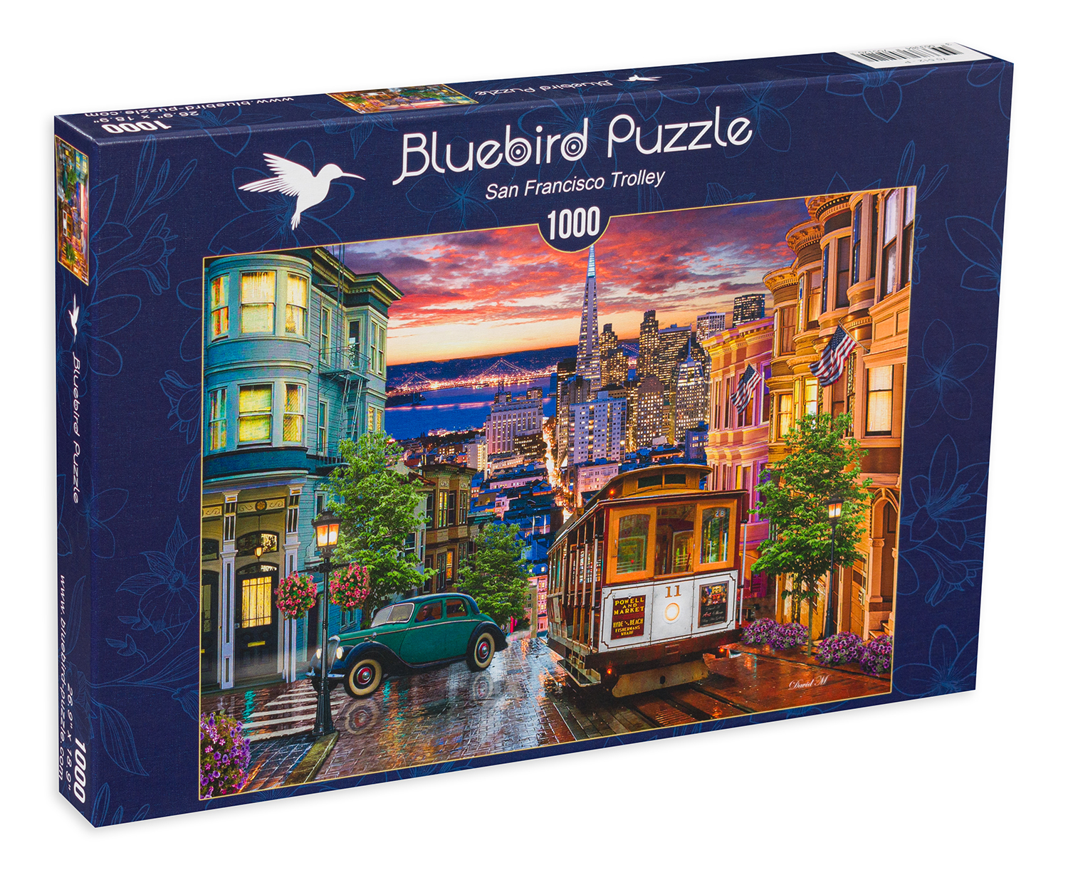 Пъзел Bluebird от 1000 части - Тролей в Сан Франциско