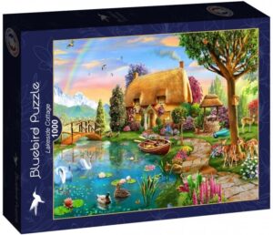 Пъзел Bluebird от 1000 части - Вила край езерото