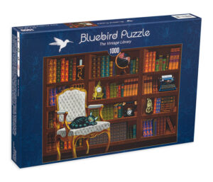 Пъзел Bluebird от 1000 части - Винтидж библиотека, Матю Мартин