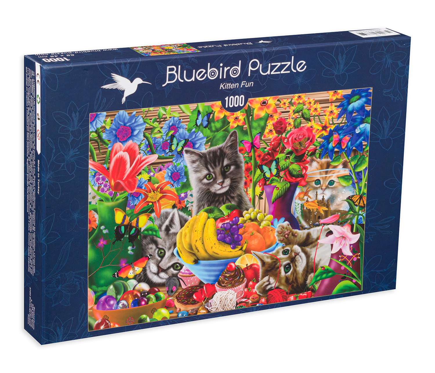 Пъзел Bluebird от 1000 части - Забава с котенца