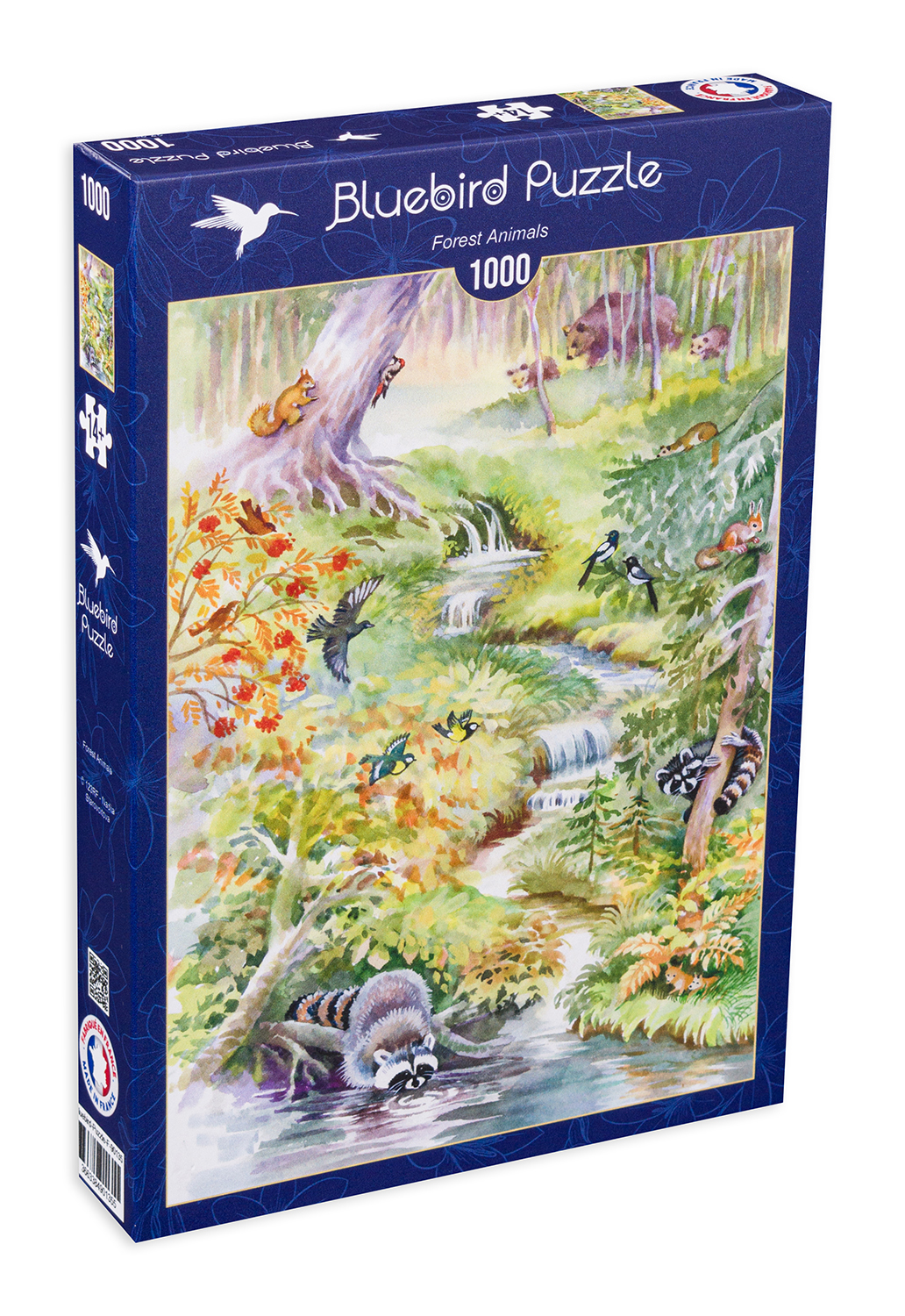 Пъзел Bluebird от 1000 части - Животните в гората