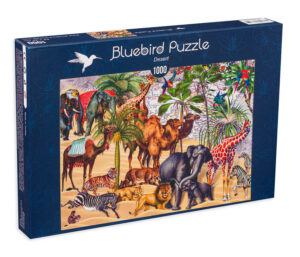Пъзел Bluebird от 1000 части - Животните в пустинята