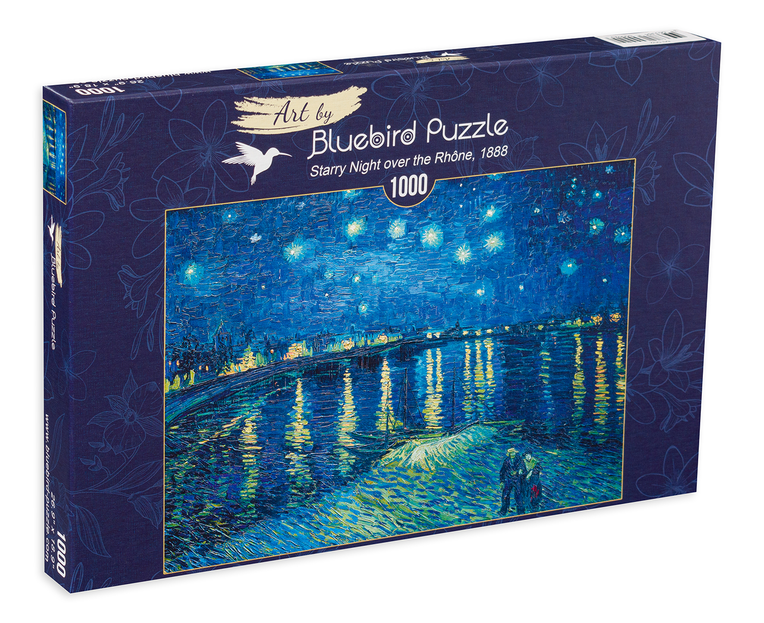 Пъзел Bluebird от 1000 части - Звездна нощ над Рона