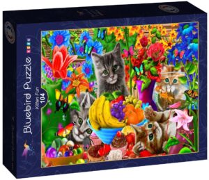 Пъзел Bluebird от 104 части - Котешки забавления