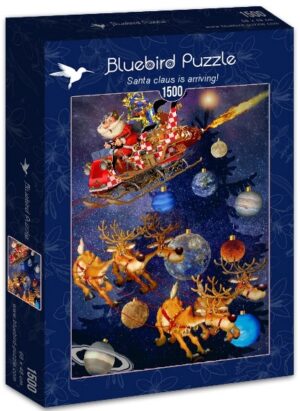 Пъзел Bluebird от 1500 части - Дядо Коледа пристига