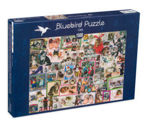 Пъзел Bluebird от 1500 части - Котки