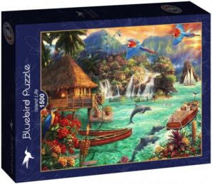 Пъзел Bluebird от 1500 части - Островен живот