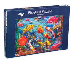 Пъзел Bluebird от 1500 части - Тропически риби