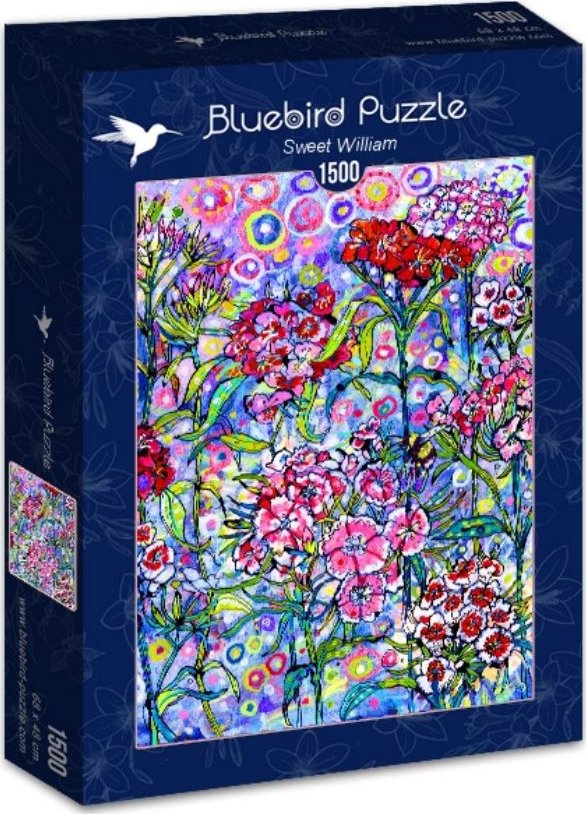 Пъзел Bluebird от 1500 части - Цветна градина