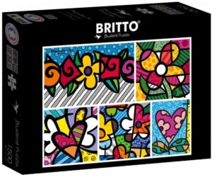 Пъзел Bluebird от 1500 части - Цветя и сърца