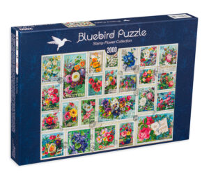 Пъзел Bluebird от 2000 части - Колаж от цветя