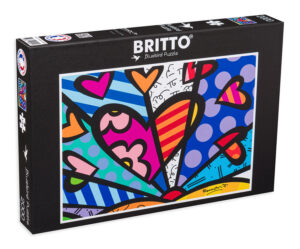 Пъзел Bluebird от 2000 части - Сърца и цветя