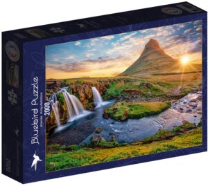 Пъзел Bluebird от 2000 части - Водопад в Исландия
