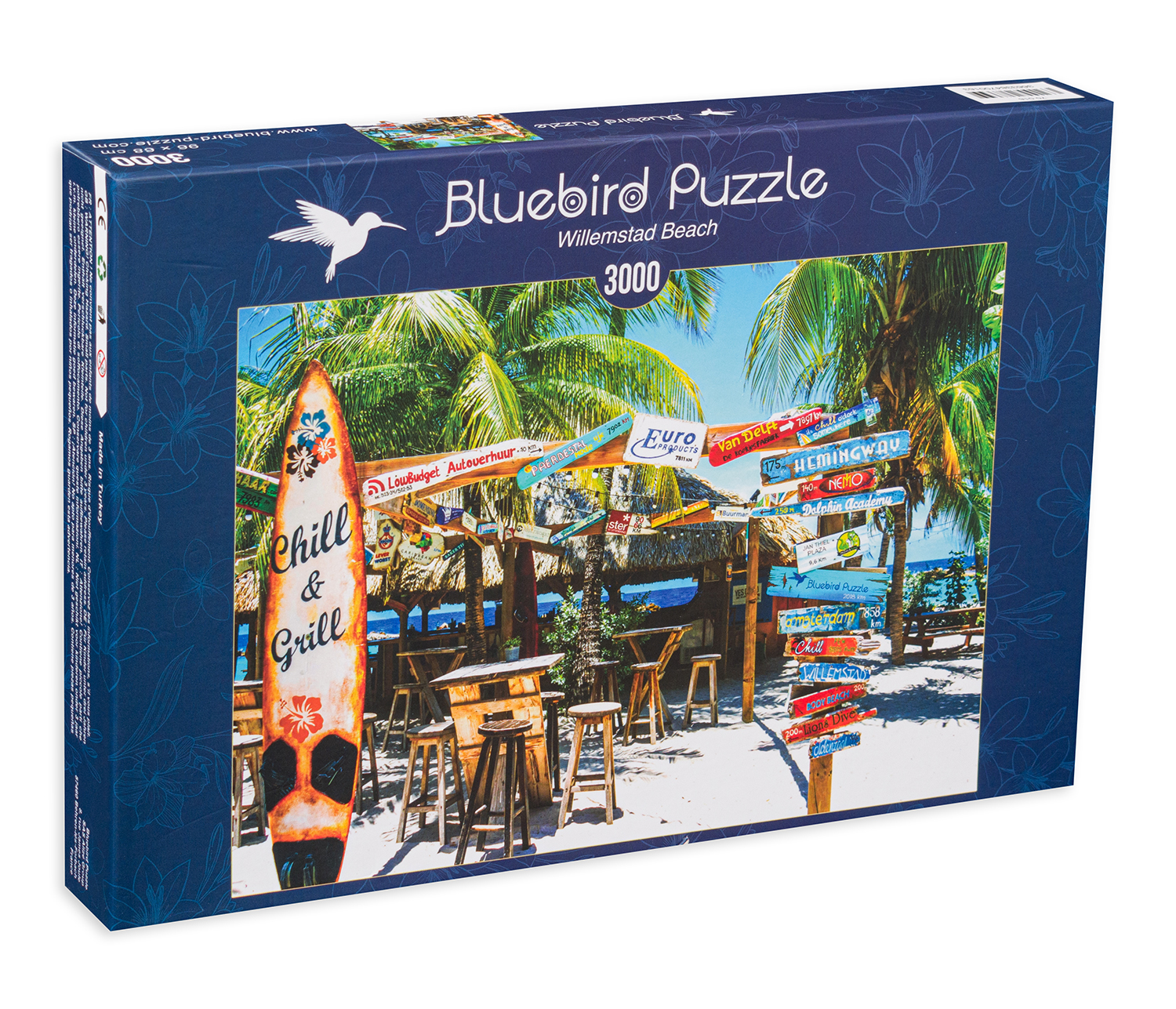 Пъзел Bluebird от 3000 части - Плажът Уилямстад
