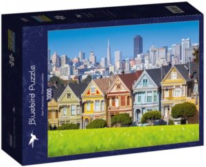 Пъзел Bluebird от 3000 части - Цветни сгради, Сан Франциско