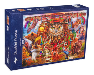 Пъзел Bluebird от 4000 части - Тотем на животните, Чиро Марчети