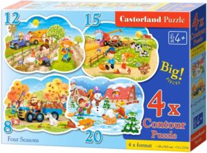 Пъзел Castorland 4 в 1 - Четири сезона