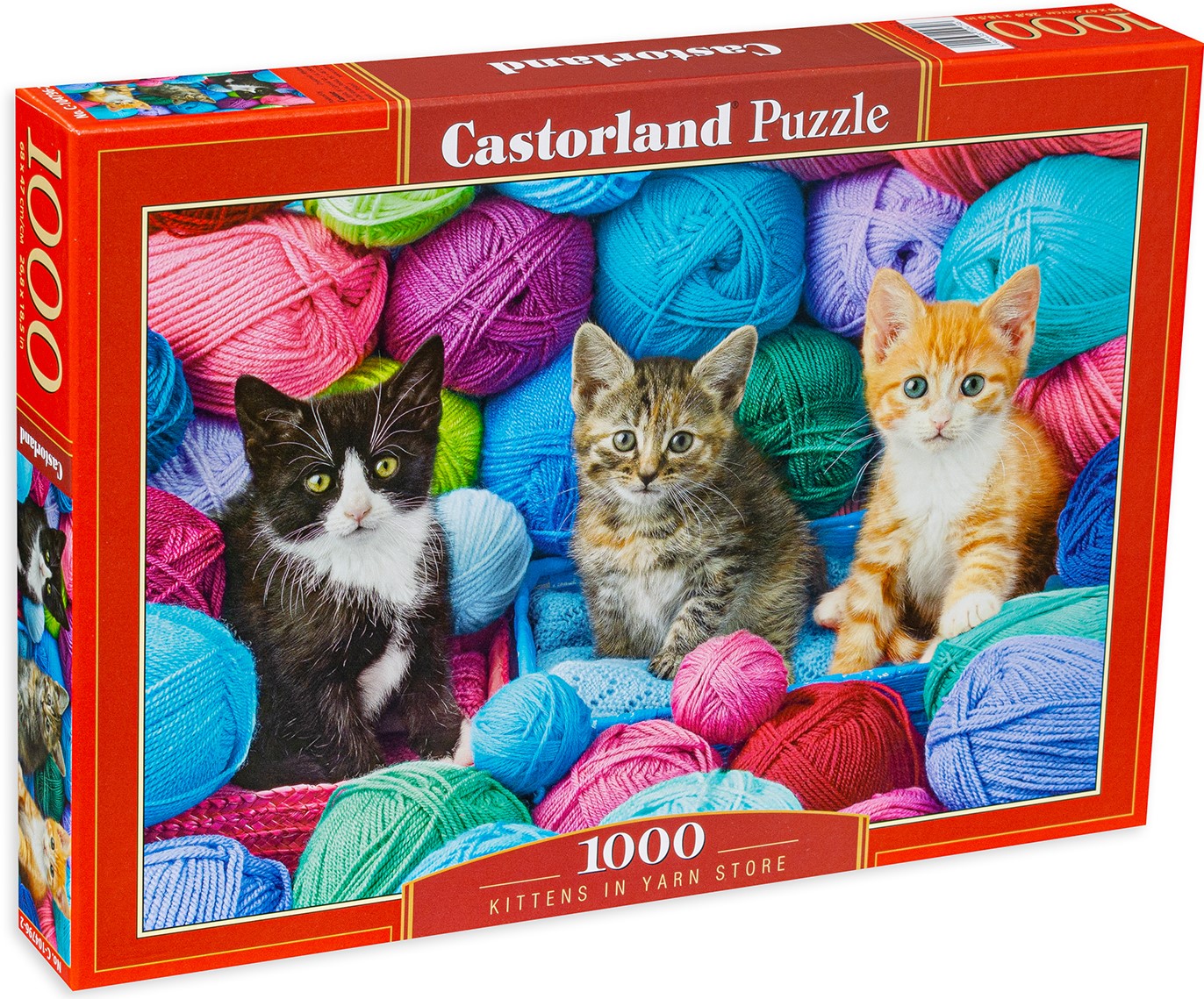 Пъзел Castorland от 1000 части - Котета в прежди