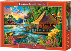 Пъзел Castorland от 1000 части - Тропически остров