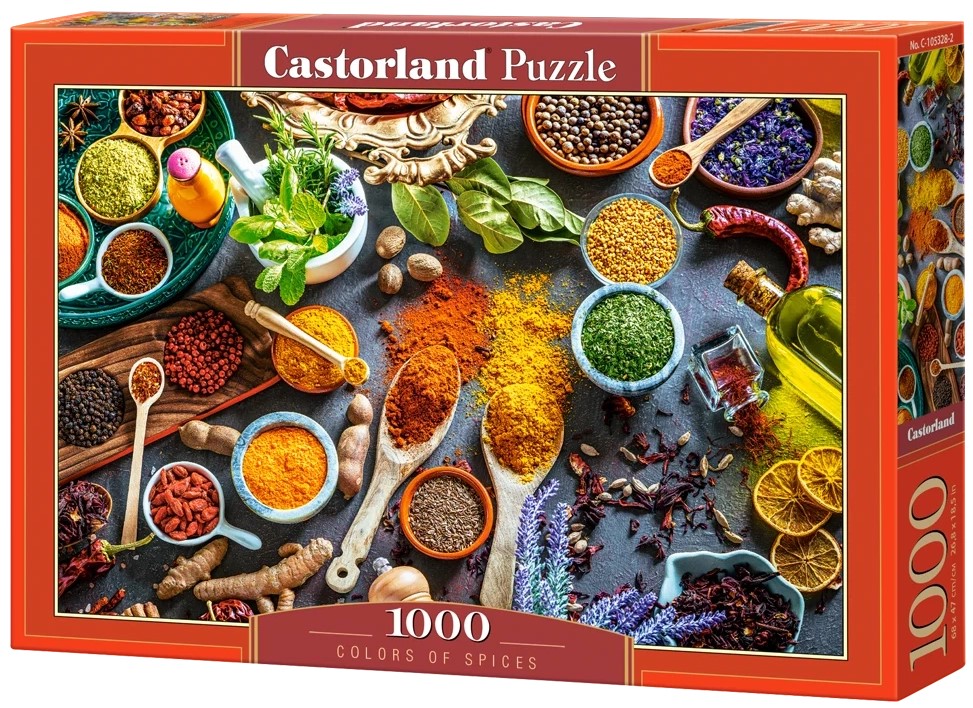 Пъзел Castorland от 1000 части - Цветовете на подправките