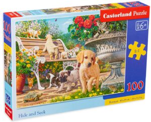 Пъзел Castorland от 100 части - Игра в градината