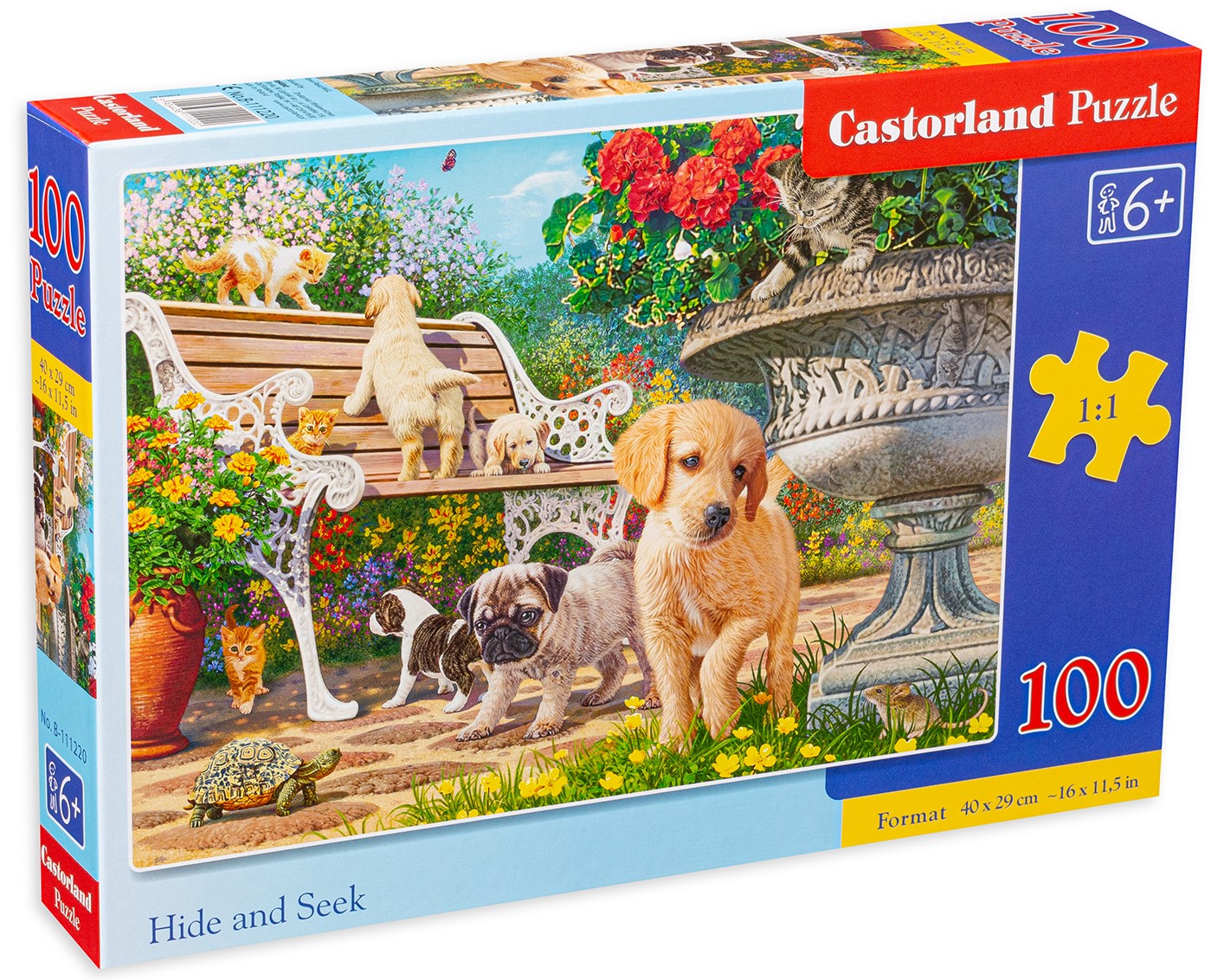 Пъзел Castorland от 100 части - Игра в градината