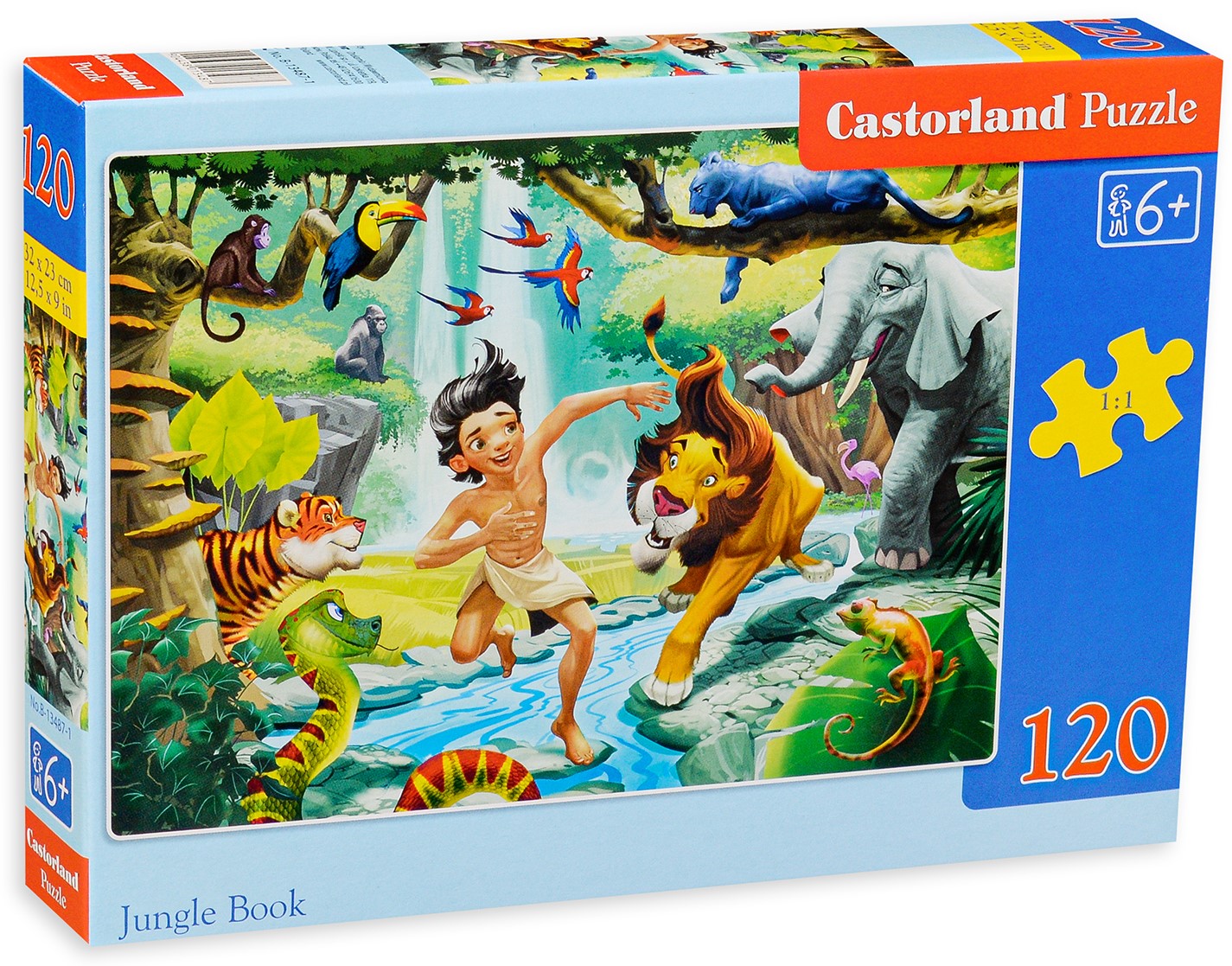 Пъзел Castorland от 120 части - Игра в джунглата