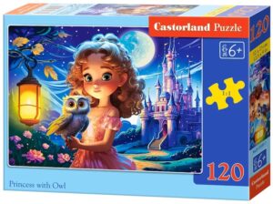Пъзел Castorland от 120 части - Принцеса със сова