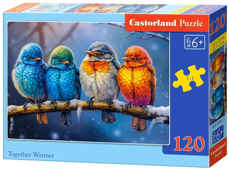Пъзел Castorland от 120 части - Заедно е по-топло