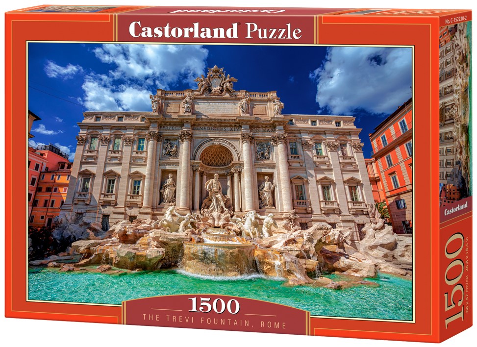 Пъзел Castorland от 1500 части - Фонтанът ди Треви, Рим