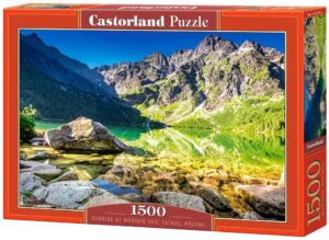 Пъзел Castorland от 1500 части - Изгрев при Морско око, Татри, Полша