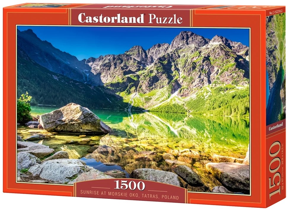 Пъзел Castorland от 1500 части - Изгрев при Морско око, Татри, Полша