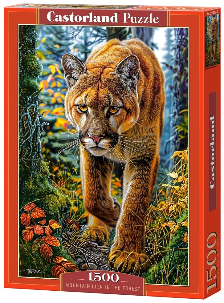 Пъзел Castorland от 1500 части - Пума в гората