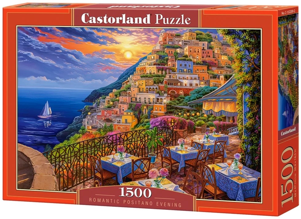 Пъзел Castorland от 1500 части - Романтична вечер в Позитано