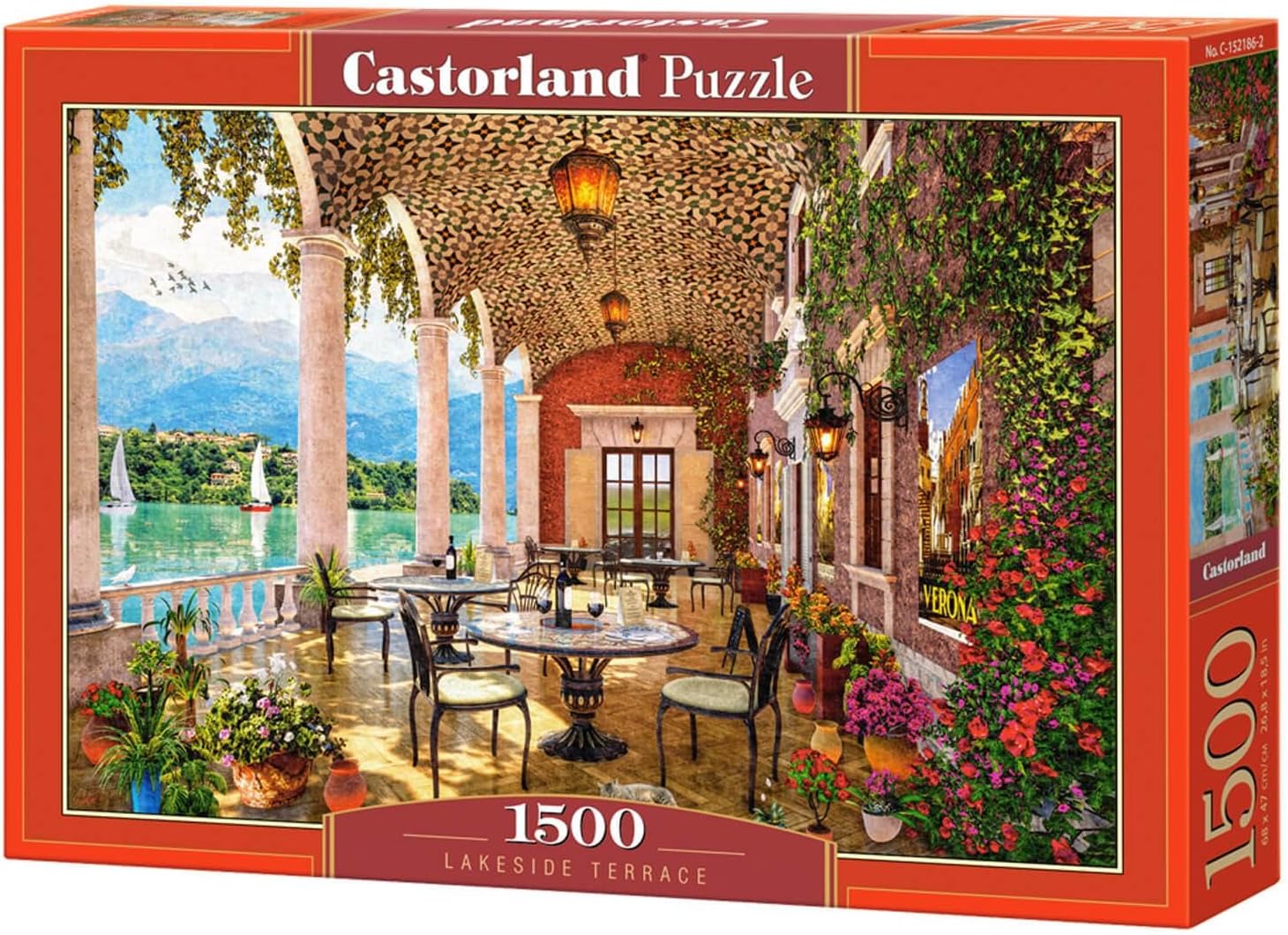 Пъзел Castorland от 1500 части - Тераса край езерото