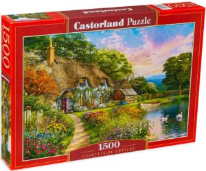 Пъзел Castorland от 1500 части - Вила край реката