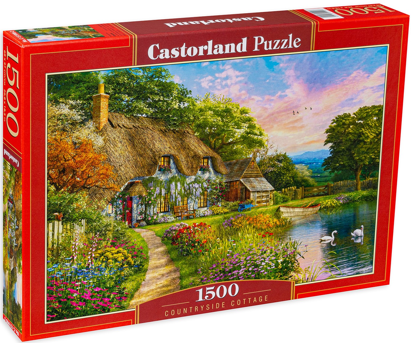 Пъзел Castorland от 1500 части - Вила край реката