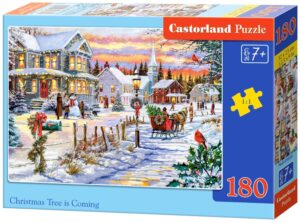 Пъзел Castorland от 180 части - Коледната елха идва