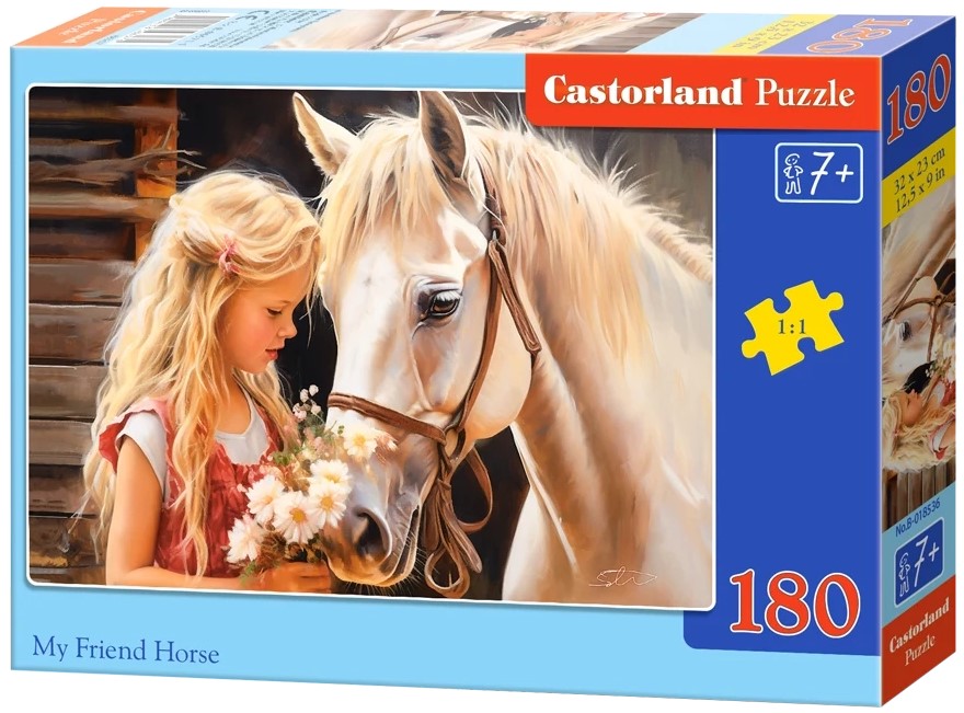 Пъзел Castorland от 180 части - Конят, мой приятел