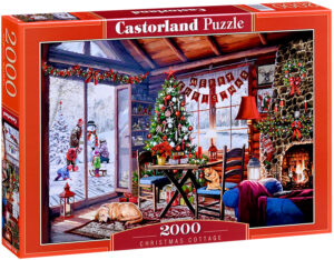 Пъзел Castorland от 2000 части - Коледна къщичка