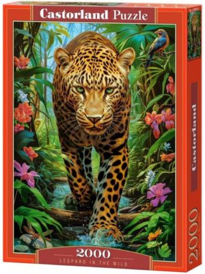 Пъзел Castorland от 2000 части -  Леопард в дивата природа