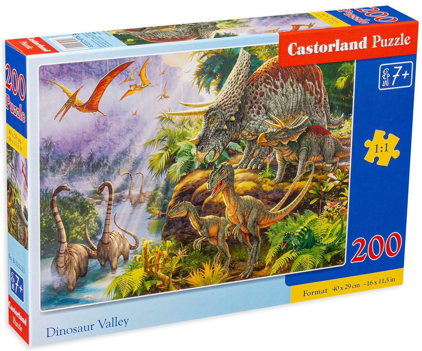 Пъзел Castorland от 200 части - Долината на динозаврите