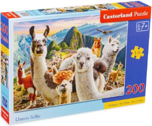 Пъзел Castorland от 200 части - Селфи с лами