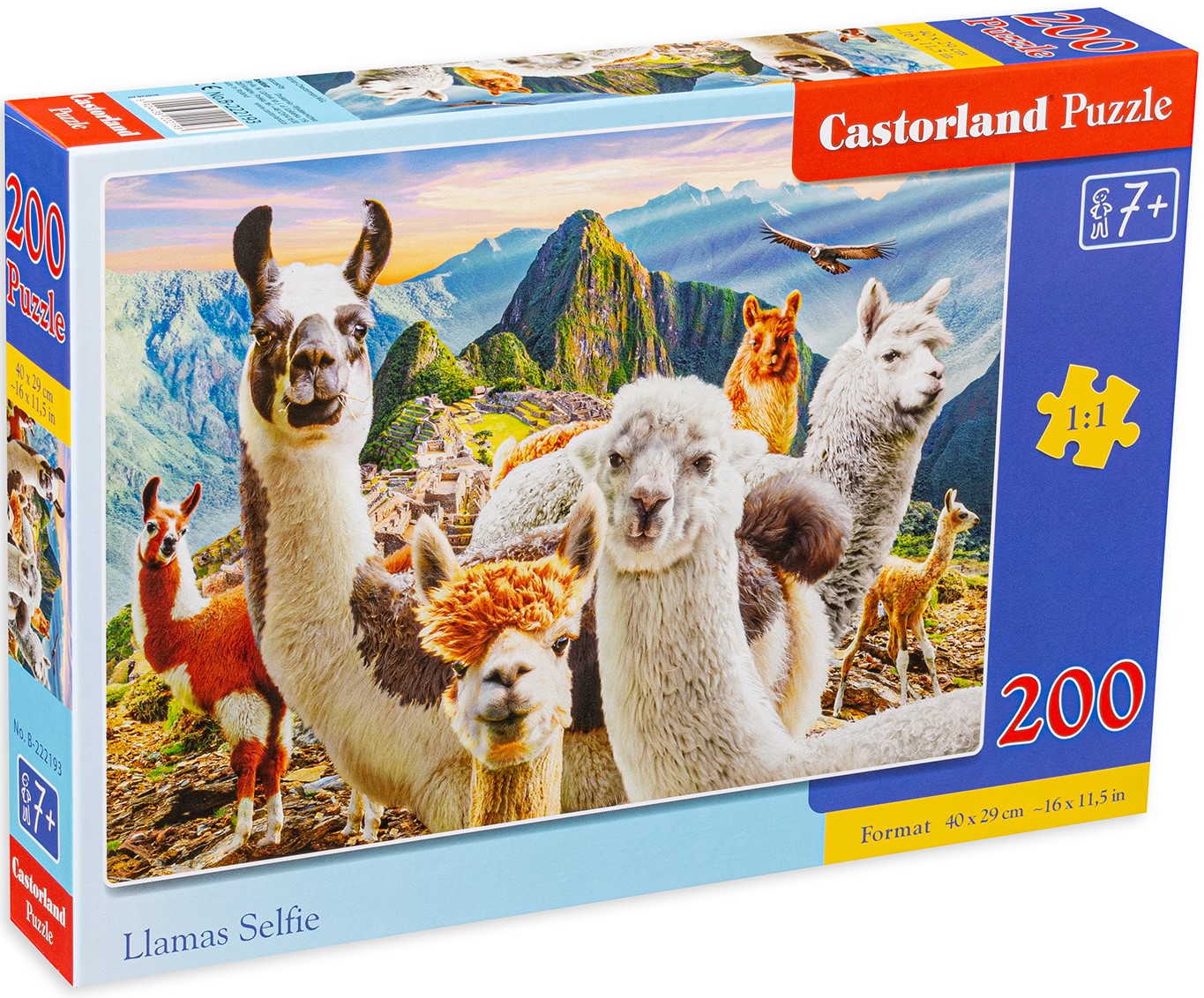 Пъзел Castorland от 200 части - Селфи с лами
