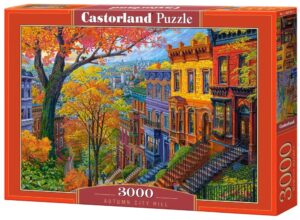 Пъзел Castorland от 3000 части - Есенен градски хълм
