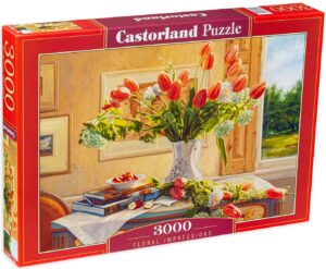 Пъзел Castorland от 3000 части - Цветя на масата