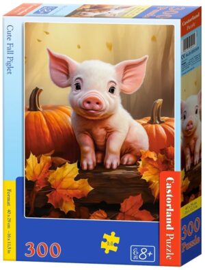 Пъзел Castorland от 300 части - Сладко есенно прасенце