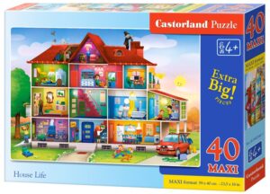 Пъзел Castorland от 40 XXL части - Голямата къща
